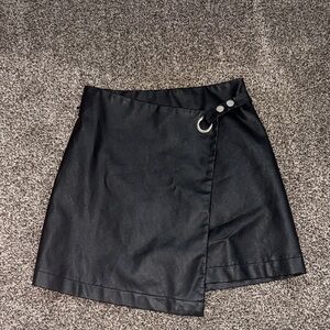 Miami Black Mini Wrap Skirt